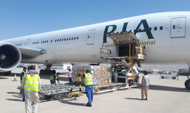 PIA cargo flight with WHO medical supplies reaches Afghanistan