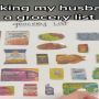 This grocery list that might save your marriage