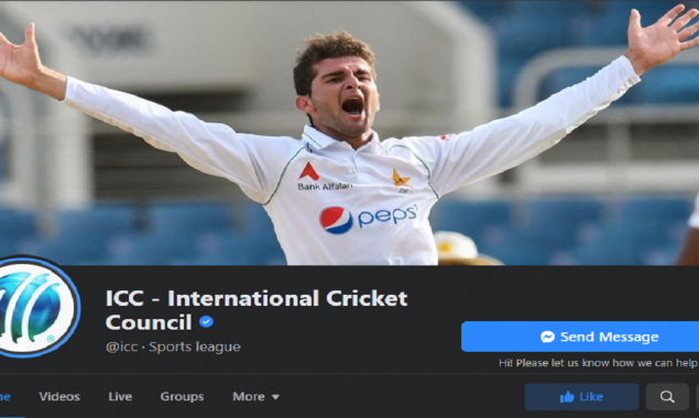 ICC updates its Facebook cover photo after Pakistan wins the match