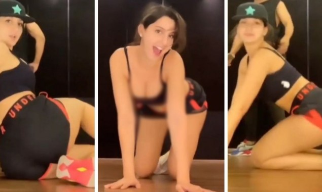 Bollywood star Nora Fatehi recent dance video on internet