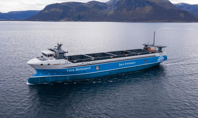 Zero-emission, crewless cargo ship begins its maiden voyage this year