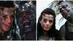 Brazilian couple turns into demon and devil