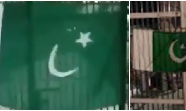 Green flag hoisted in occupied Kashmir on Pakistan’s Independence Day