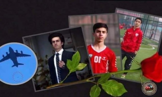 Young Afghan footballer died falling from US plane in bid to escape