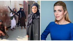 American Female reporter wears Burqa as Taliban takes full control of Afghanistan
