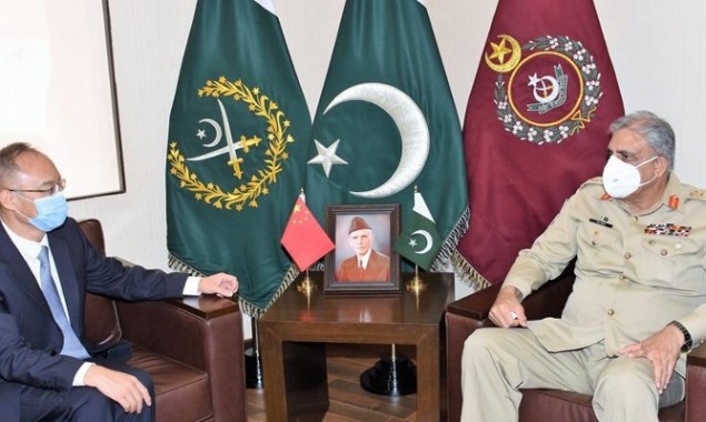 COAS Bajwa meets Chinese Ambassador to Pakistan Nong Rong at GHQ, ISPR