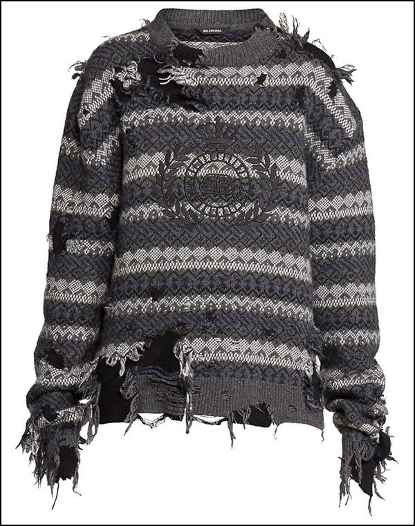 unbelievable Torn sweater for only two and a half lakh rupees