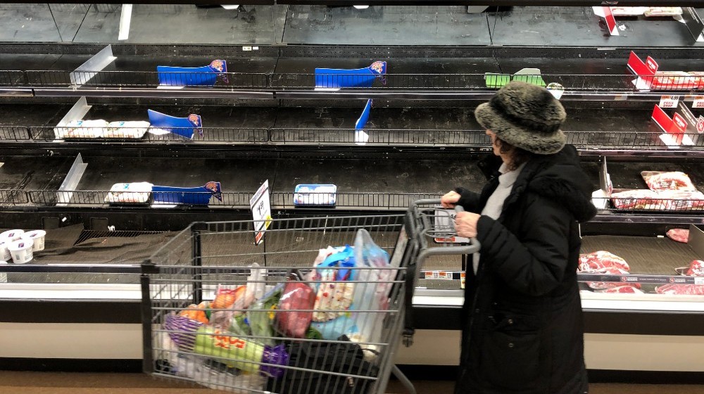 empty shelves