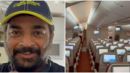 R Madhavan flies alone on an empty flight video goes viral