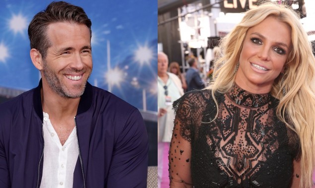 Ryan Reynolds supports pop-star Britney Spears