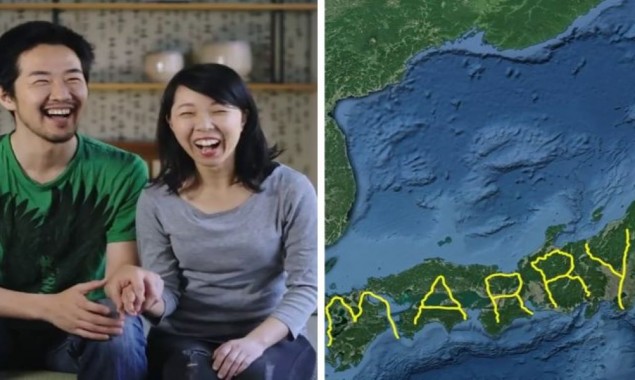 Shocking marriage proposal 30,000 ft above the sky