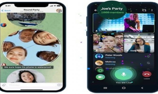 Telegram New Update Allows up to 1,000 Viewers in Group Calls