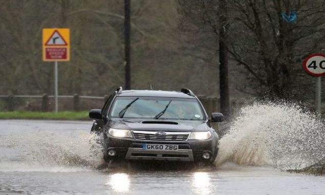 Teesside has been issued a heavy rain weather warning