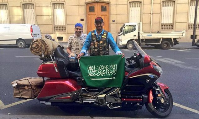 Saudi teacher travels 52 countries on a motorcycle
