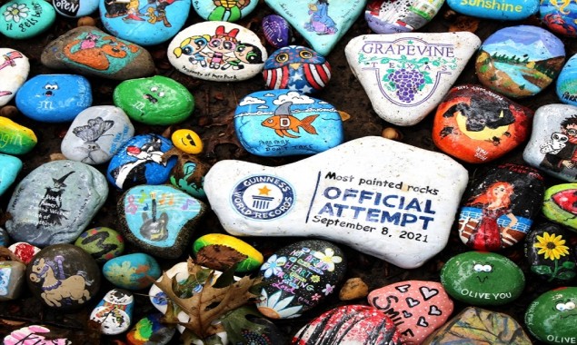 Texas: Park earns Guinness record with 24,459 painted pebbles