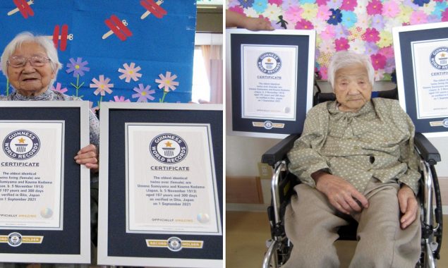 These Japanese twins are labeled as the world's oldest twins