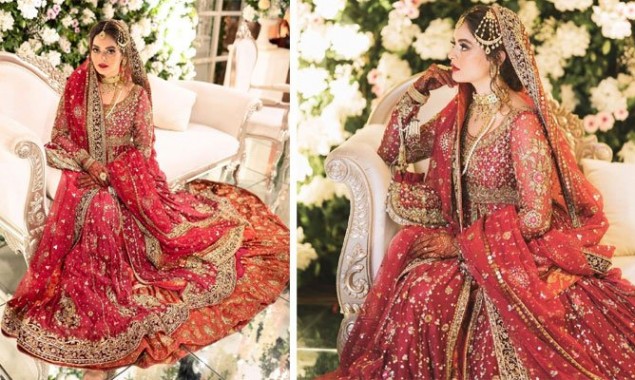 55 Artisans came together to create Minal Khan’s bespoke bridal dress