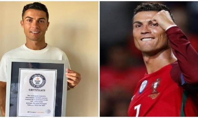 Ronaldo thanks Guinness World Records for recognizing him as record breaker