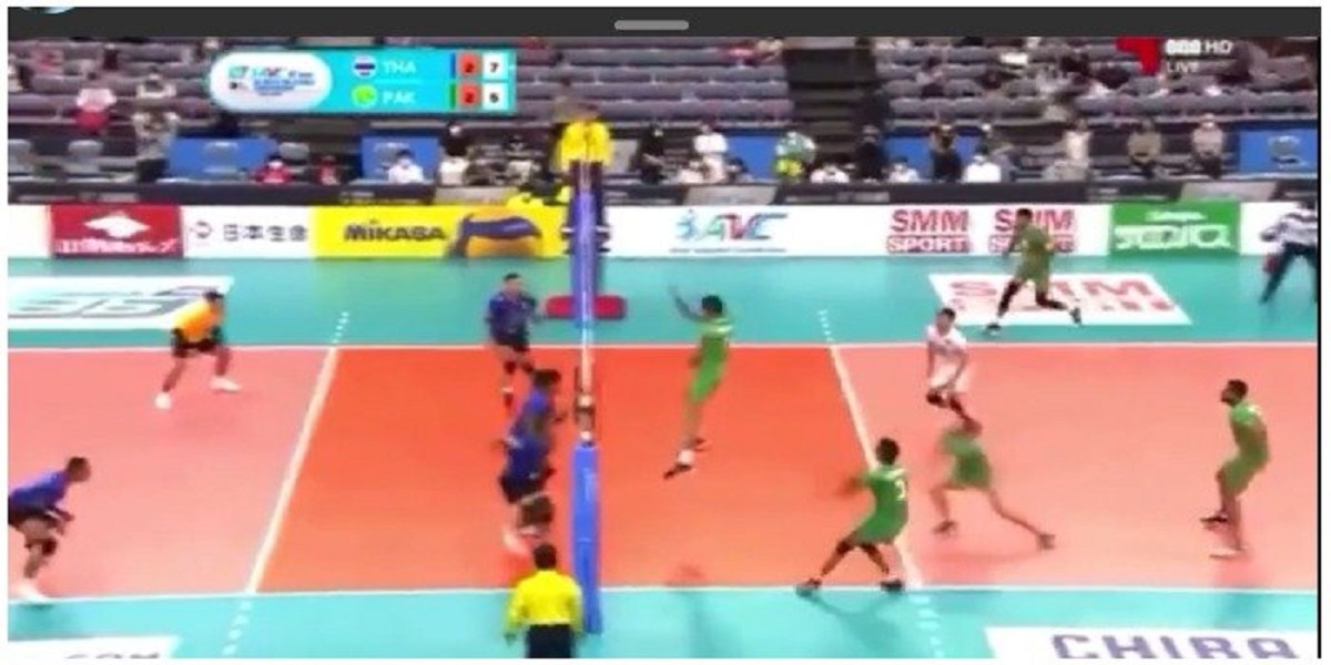 Pakistan wins 3-2 against thailand at Asian Volleyball Championship
