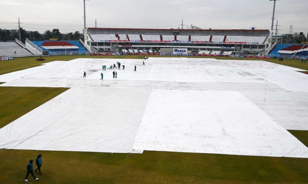 The training session called off as heavy rain hit Rawalpindi