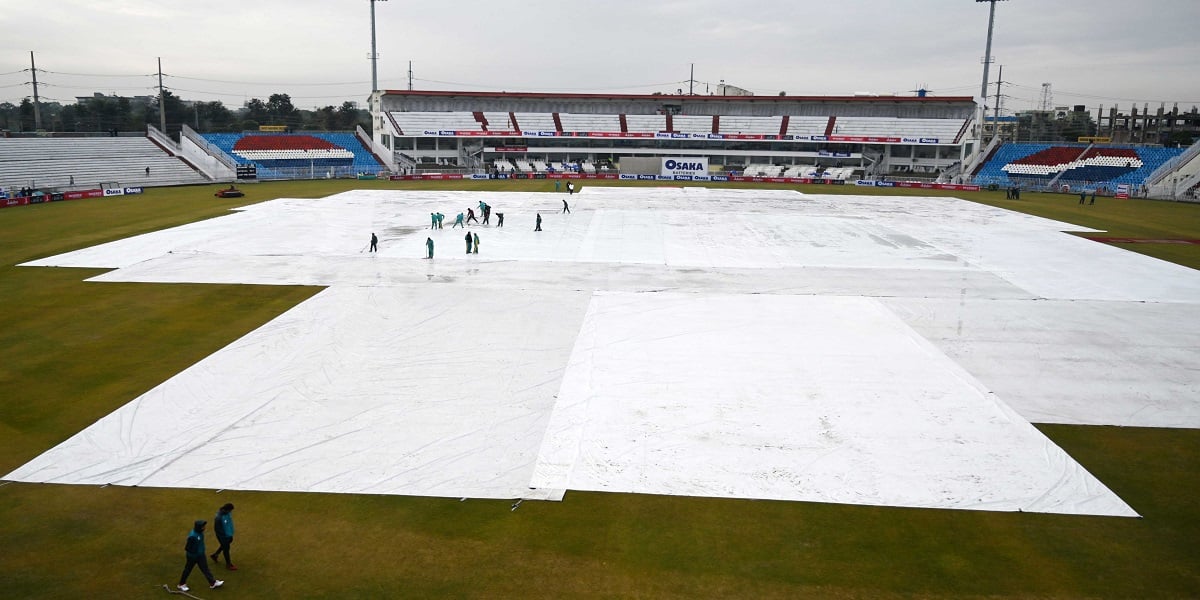 The training session called off as heavy rain hit Rawalpindi
