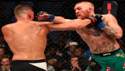 Nate Diaz vs. Conor McGregor fight on Twitter