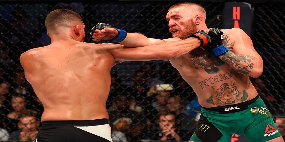 Nate Diaz vs. Conor McGregor fight on Twitter