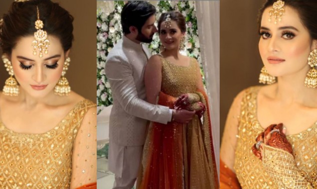 Aiman Khan will take your breaths away in this phenomenal look from her sister’s wedding