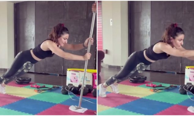 WATCH: Soha Ali Khan gives a glimpse of her intense strength training