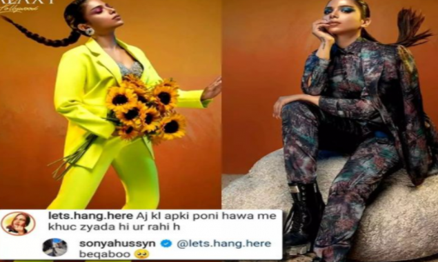 Watch Netizens criticizes Sonya Hussyn for her bold look and her ‘beqaboo’ ponytail