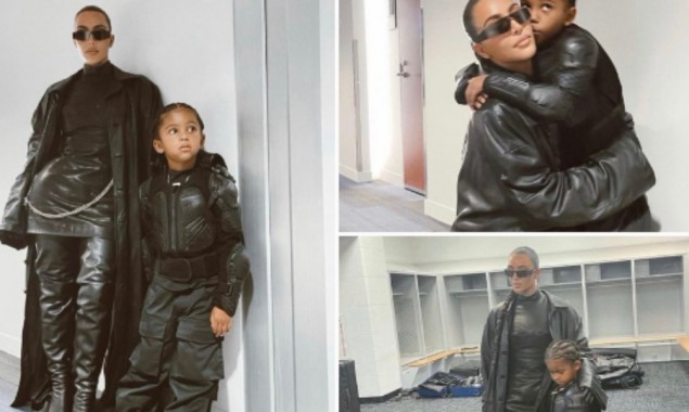 Kim Kardashian West continues to treat her fans with a bossy look