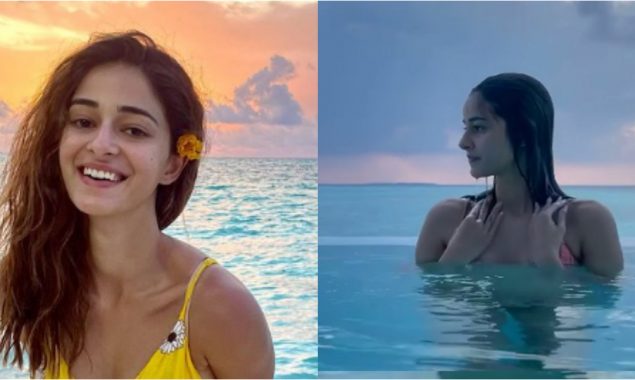 Ananya Panday’s swimming video with green sea turtle goes viral, watch