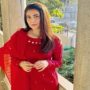 Areeba Habib wins heart in red outfit, see photos