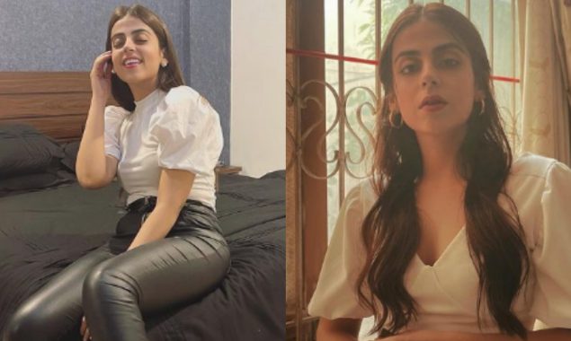 Yashma Gill rocks in a bossy look, wearing white top & leather pants