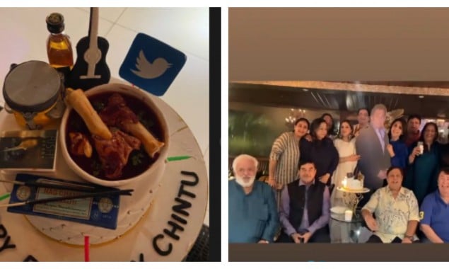 Neetu celebrates Rishi Kapoor’s birthday as the cake reflects his passion for whiskey