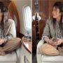 Priyanka Chopra sitting crossed legs in a private jet, see photos