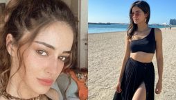 Ananya Panday shows off her perfectly toned figure in a beach selfie