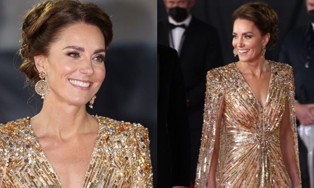 Kate Middleton praises by netizens for her glamorous look at the premiere of ‘No Time To Die’
