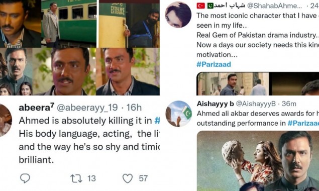 Ahmed Ali Akbar receives praises by public for his outstanding performance in ‘Parizaad’