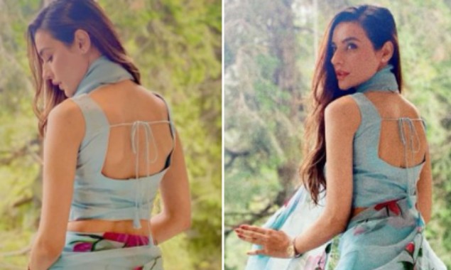 Sadia Khan looks stunning in her floral saree, see photos