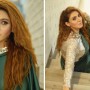 Sana Fakhar looks spectacular in a silk-green saree, see photos