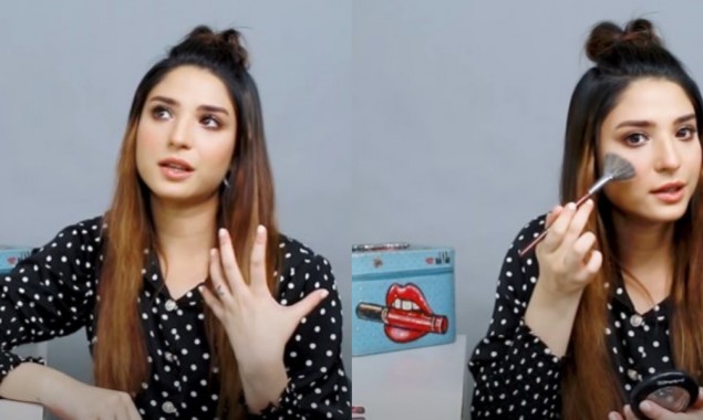 What make-up products are used by Ramsha Khan in her daily life?