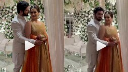 Aiman and Muneeb giving us cute couple goals at Minal Khan’s wedding