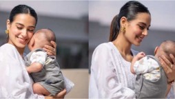 Iqra Aziz expresses her emotions as a mother by saying, “Happiness is real”