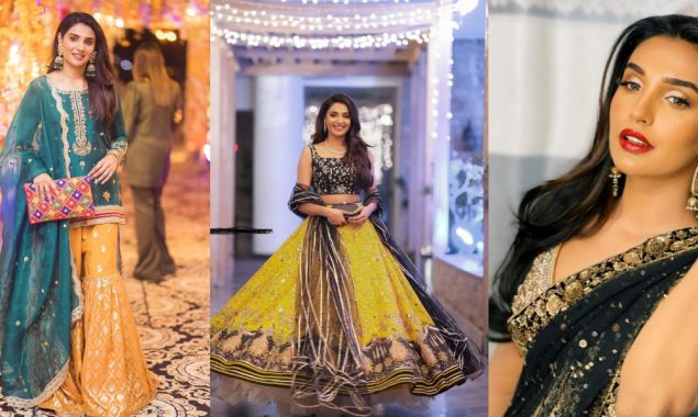 Amna Ilyas steals the spotlight at Minal Khan’s wedding, see photos