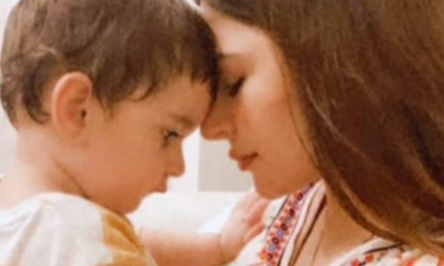 Naimal Khawar Khan cuddles her ‘sukoon’ Mustafa in an adorable way, see photos