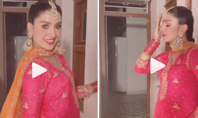 Ayeza Khan recreates Sridevi’s dance moves on ‘Mere Haathon Mein’ song