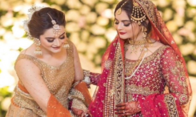 “The most beautiful bride I’ve ever seen MashaAllah”, Aiman Khan compliments sister Minal