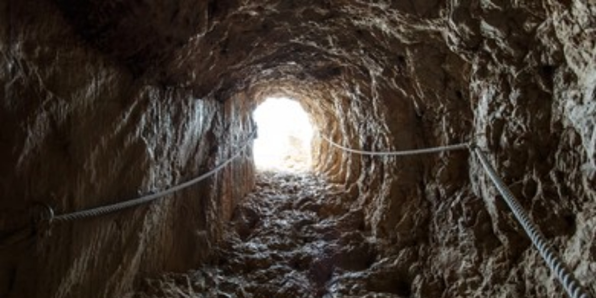 man digging a tunnel