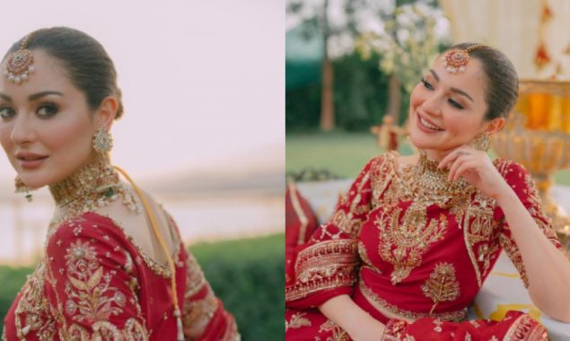 Hania Aamir looks delicately ethereal in her recent bridal shoot